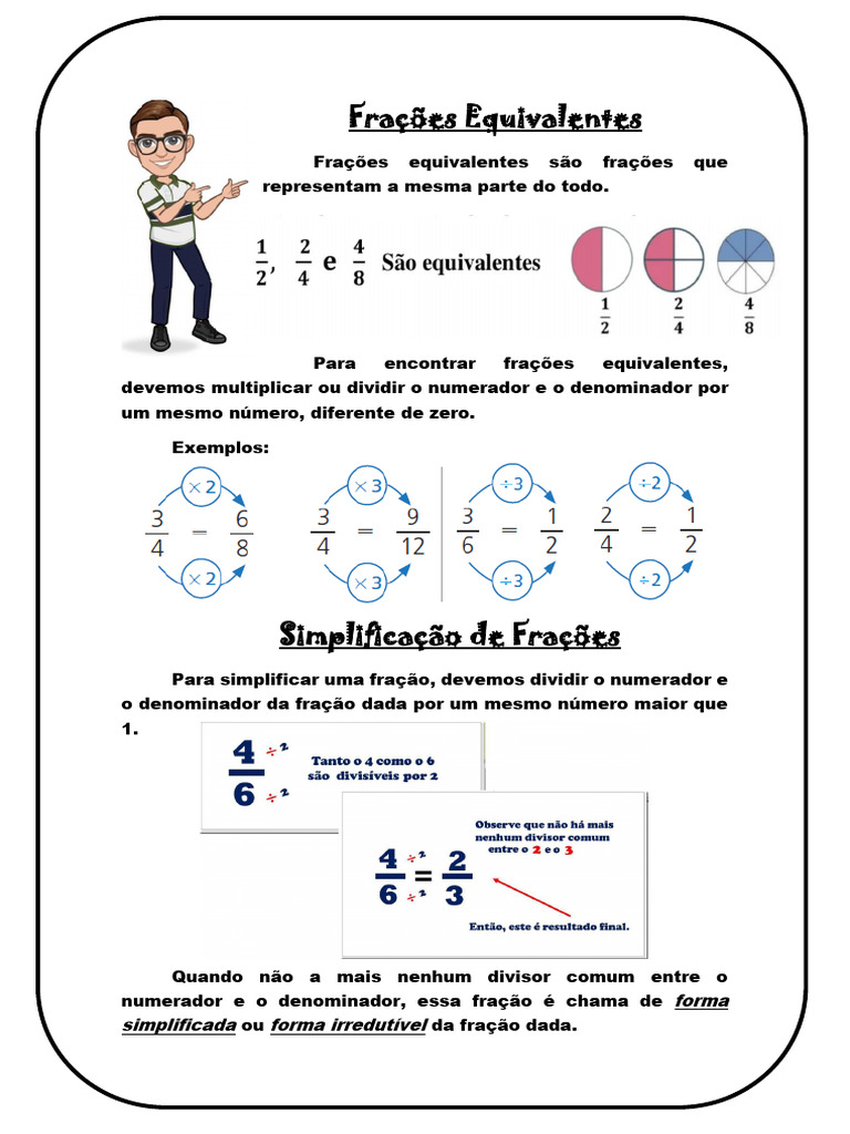 Frações Equivalentes | PDF