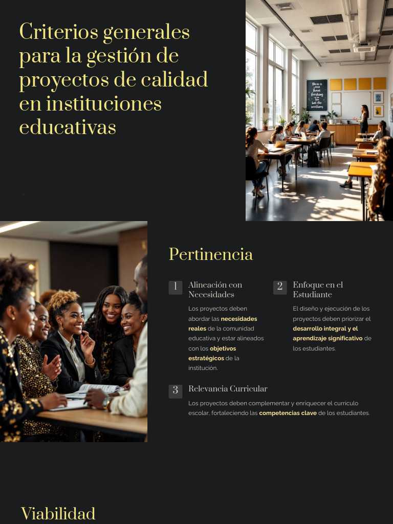 Gestión de Proyectos Educativos de Calidad | PDF | Ensayos | Aprendizaje