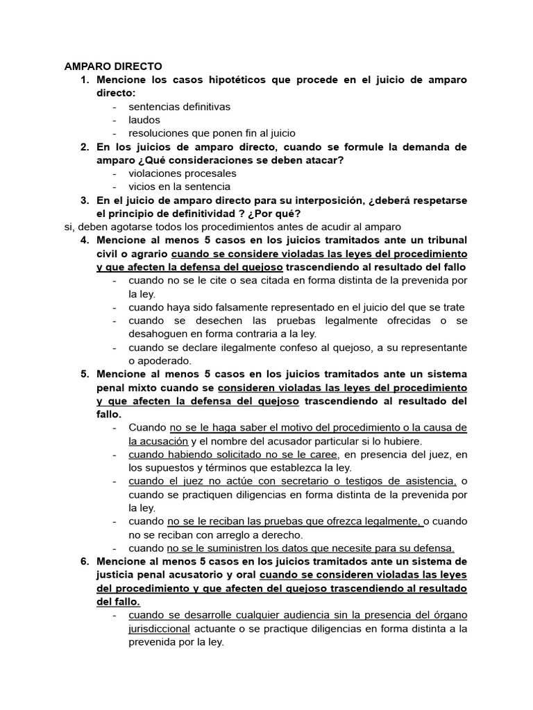 Amparo Primer Parcial | PDF | Caso de ley | Sentencia (ley)