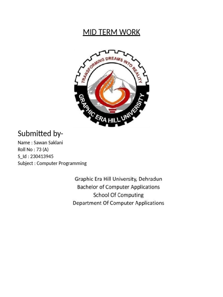 C Programming Front | PDF