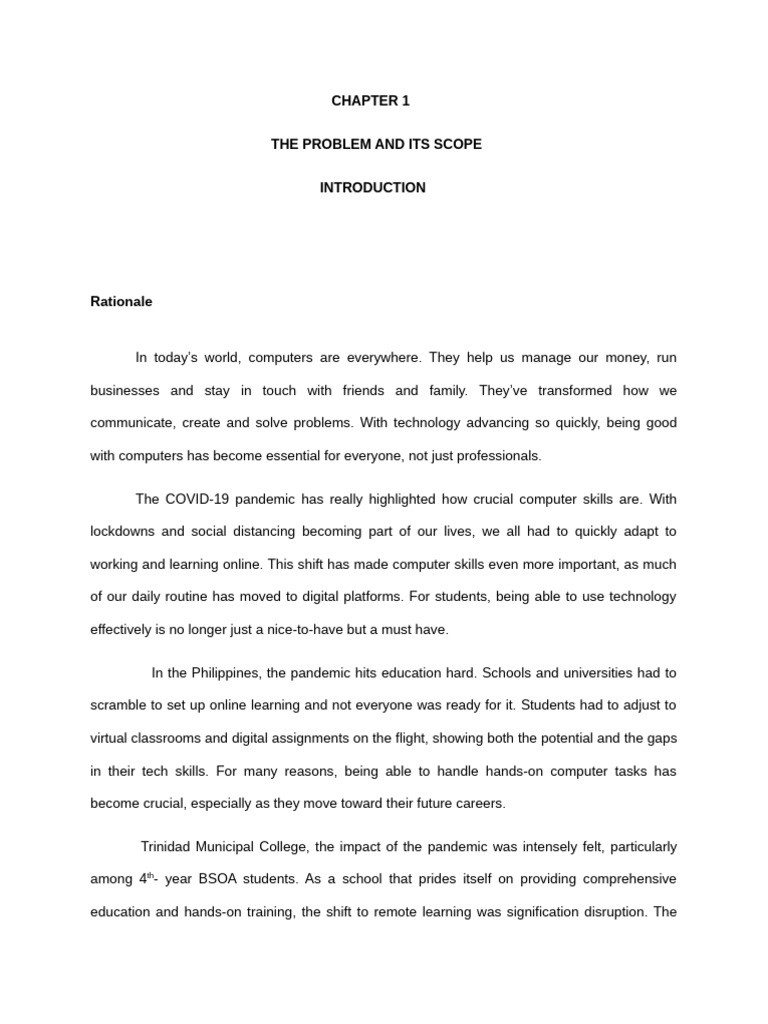Thesis Chapter 1 1 | PDF | Educational Technology | Learning