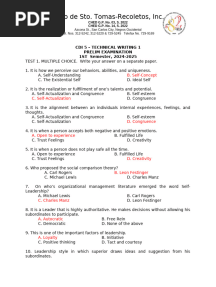 CFLM 2 PRELIM (KEY ANSWER)