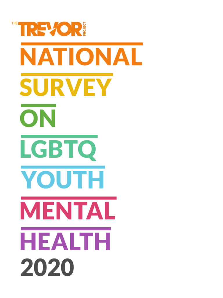 2020 LGBTQ Youth Mental Health Survey | PDF | Transgender | LGBTQIA+ ...