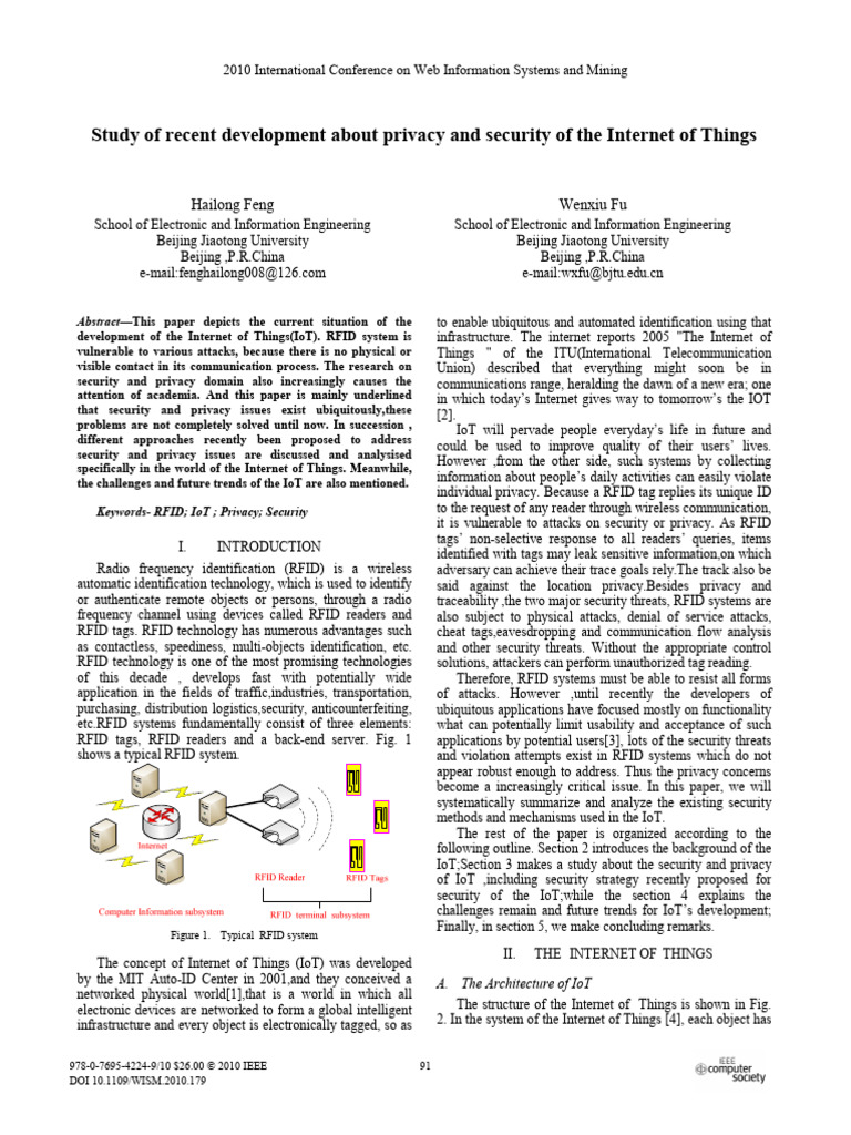 IoT Privacy and Security Developments | PDF | Internet Of Things ...