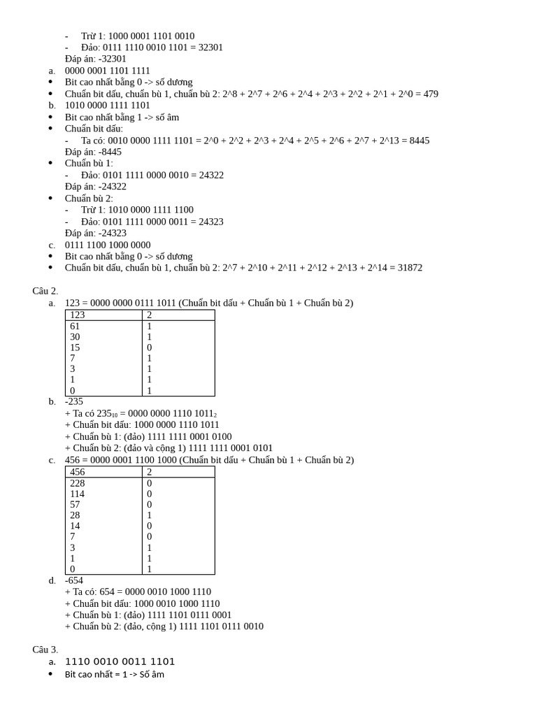 KTMT tuần 6 | PDF