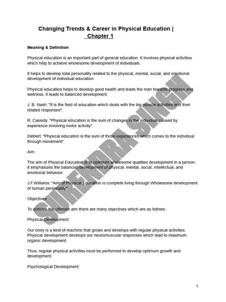 Trends and Careers in Physical Education | PDF | Sports | Wearable ...