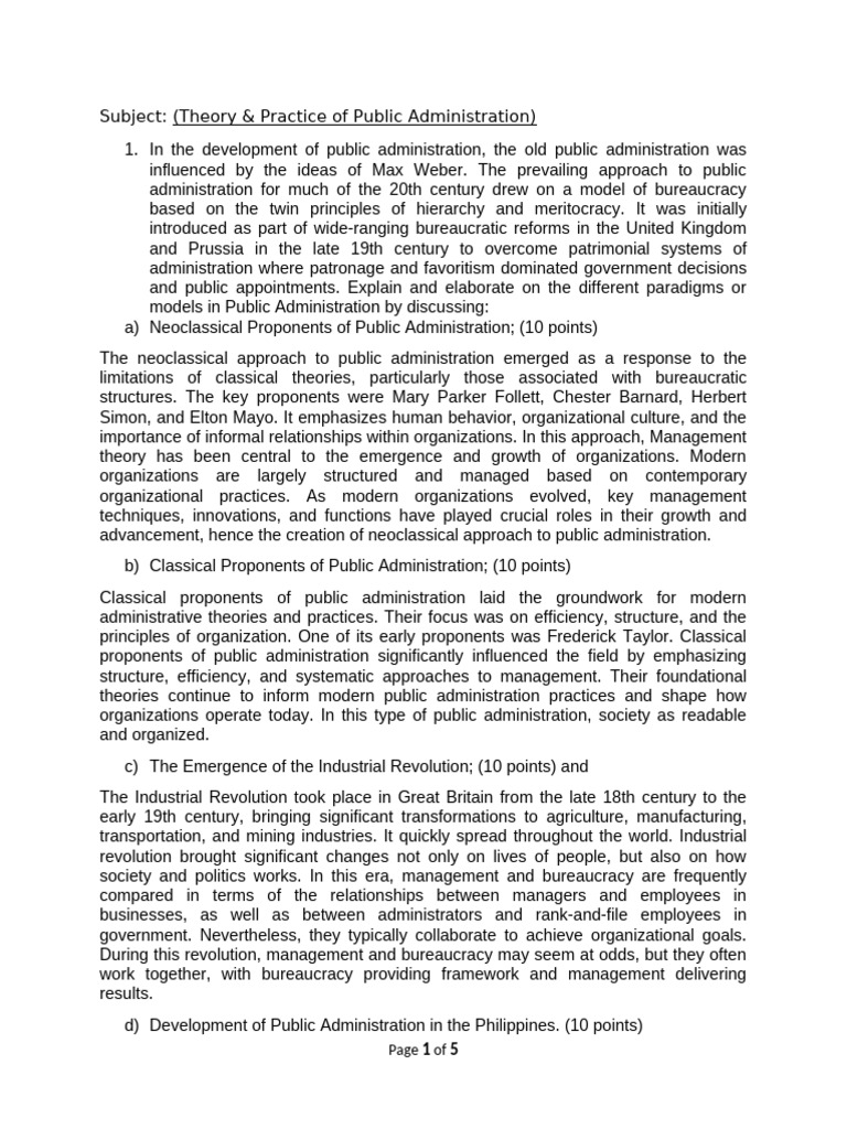 1 | PDF | Governance | Public Administration