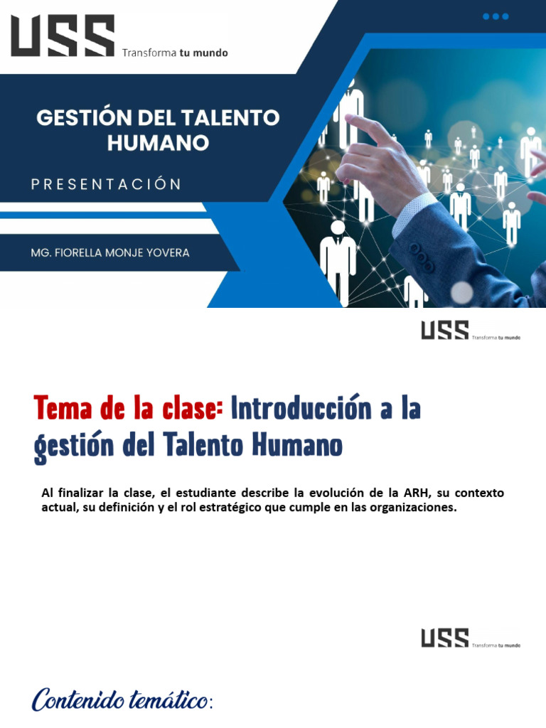 Introducción A La Gestión Del Talento Humano - Semana 2 | PDF | Gestión ...