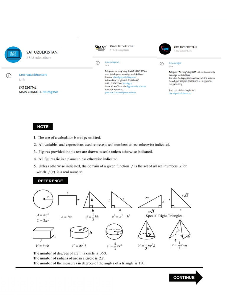 sat practise test 10