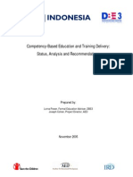 Competency-Based Education and Training Delivery: Status, Analysis and Recommendations