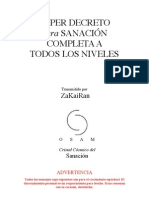SUPER DECRETO para SANACIÓN COMPLETA A TODOS LOS NIVELES por ZaKaiRan  