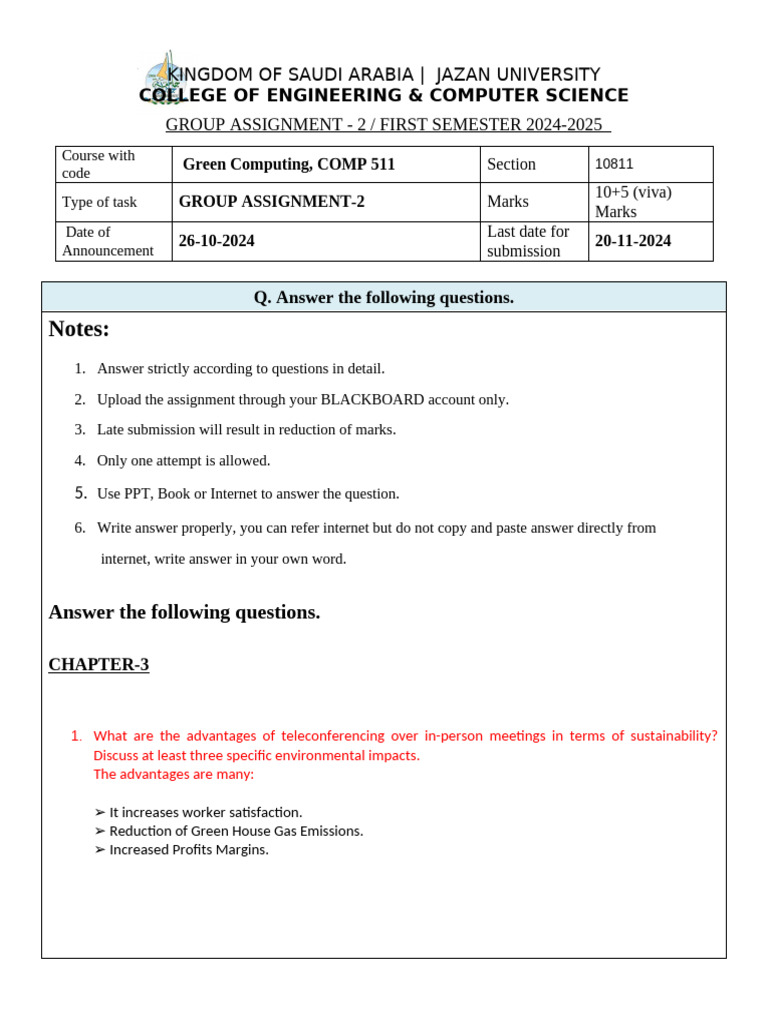 Group Assignment 2 - 10811 - Chapter 3, 4.solved | PDF | Data Center ...