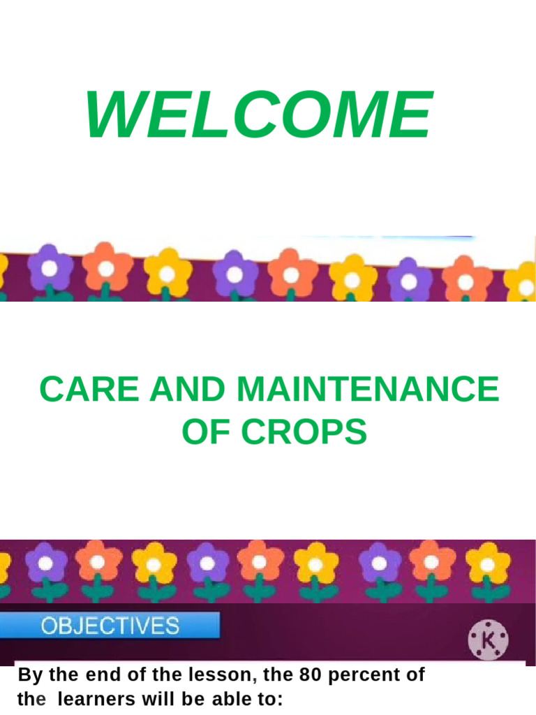 Photo inspiration: Crop Care Services Reference: Crop Care And Maintenance Practices Pdf Agriculture