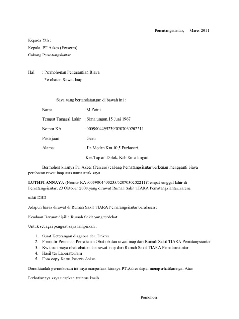 Surat Permohonan Pdf