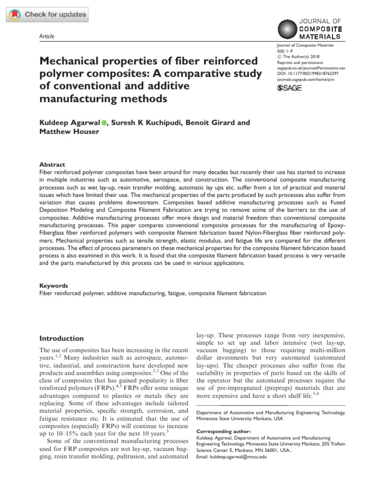 Mechanical Properties of Fiber Composites | PDF | Composite Material ...