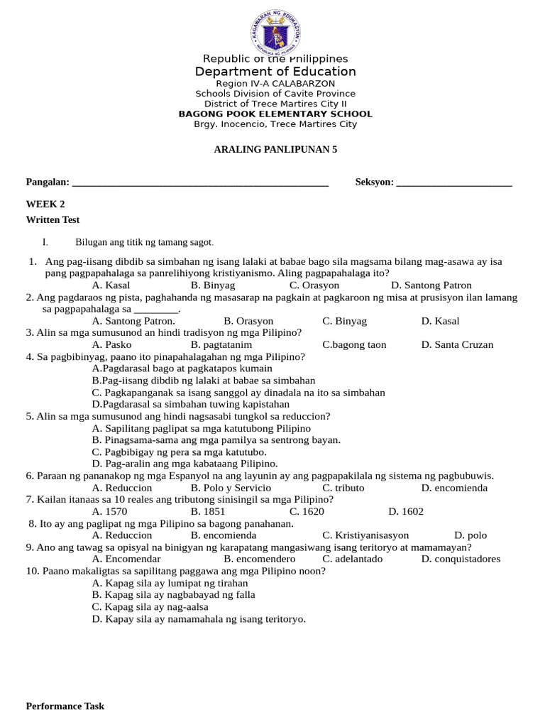 Worksheet AP 5 | PDF