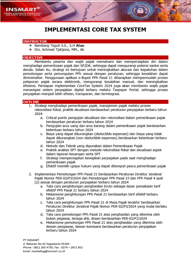 IMPLEMENTASI CORE TAX SYSTEM | PDF