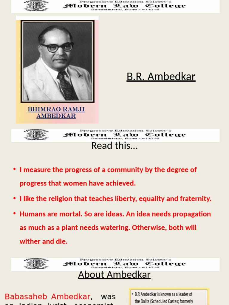 BR Ambedkar | PDF | Dalit
