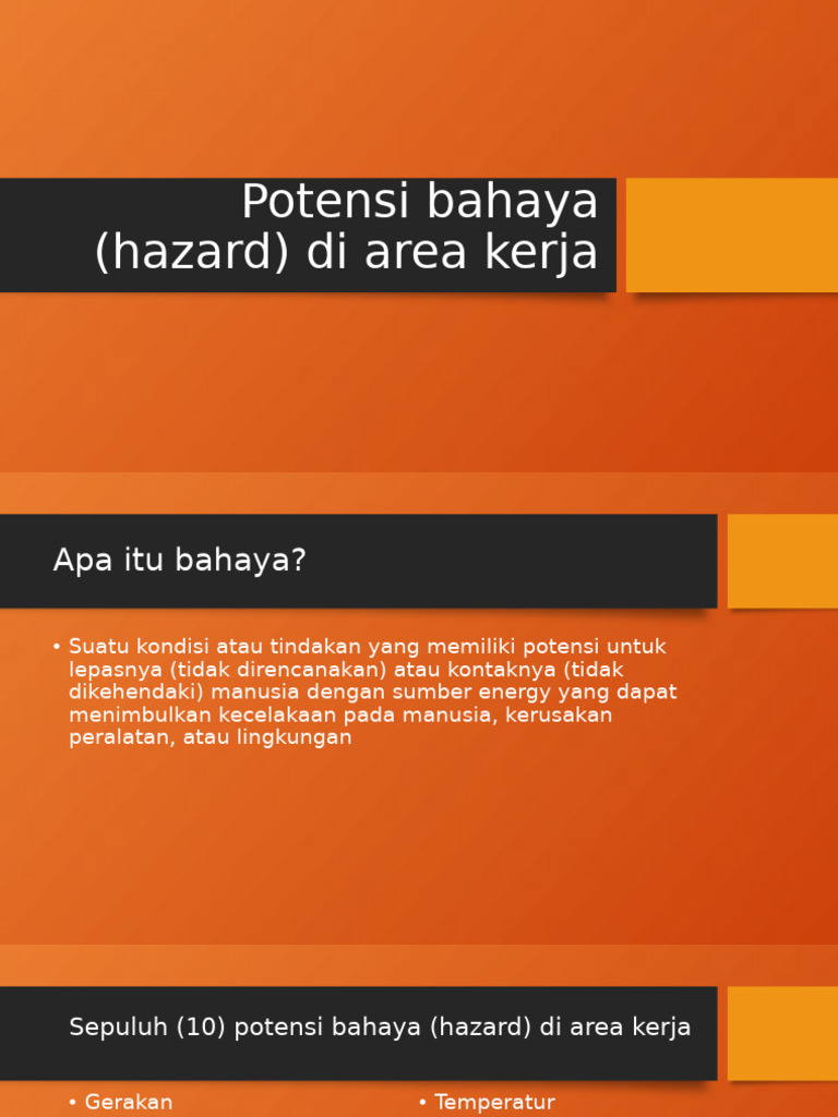 Identifikasi Potensi Bahaya Di Tempat Kerja Pdf