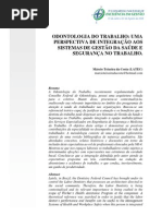 Artigo Odontologia Do Trabalho