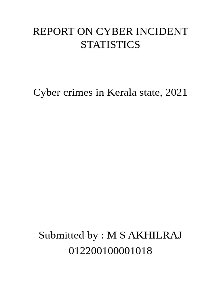 Cyber Crime Trends in Kerala 2021 | PDF | Cybercrime | Security