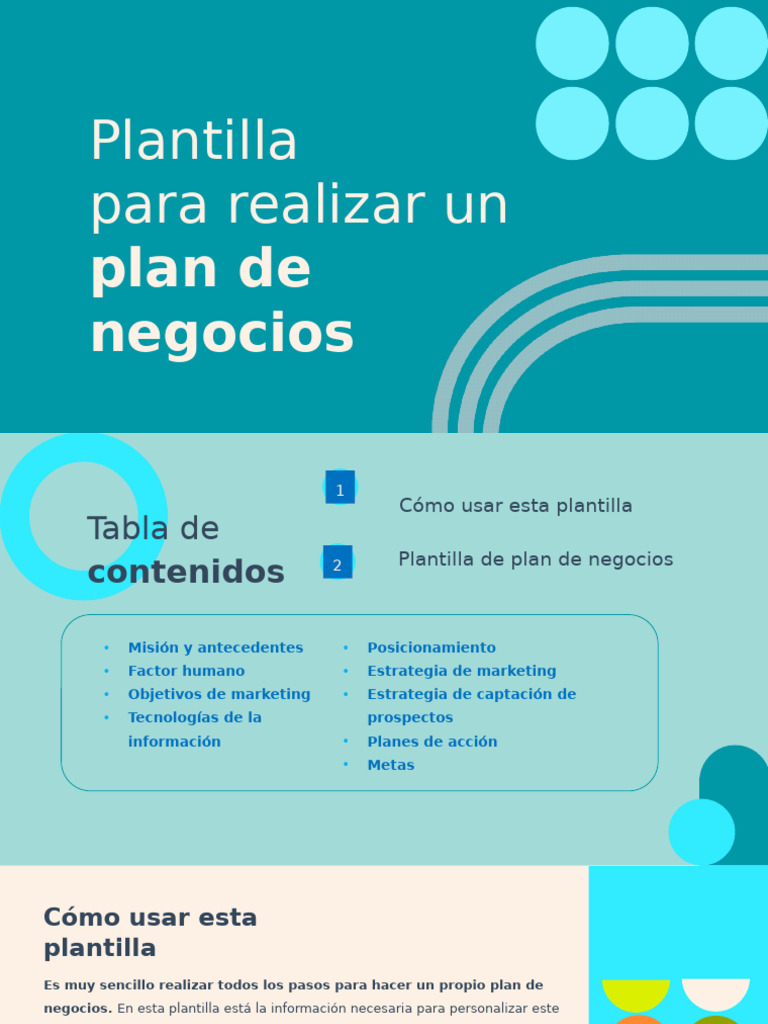 Plantilla para Plan de Negocios Efectivo | PDF | Marketing | Plan de ...