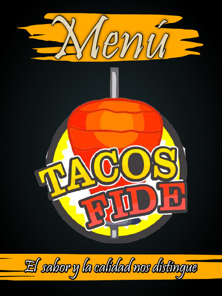 Menú de Tacos y Hamburguesas Fide | PDF | Taco | Hamburguesas