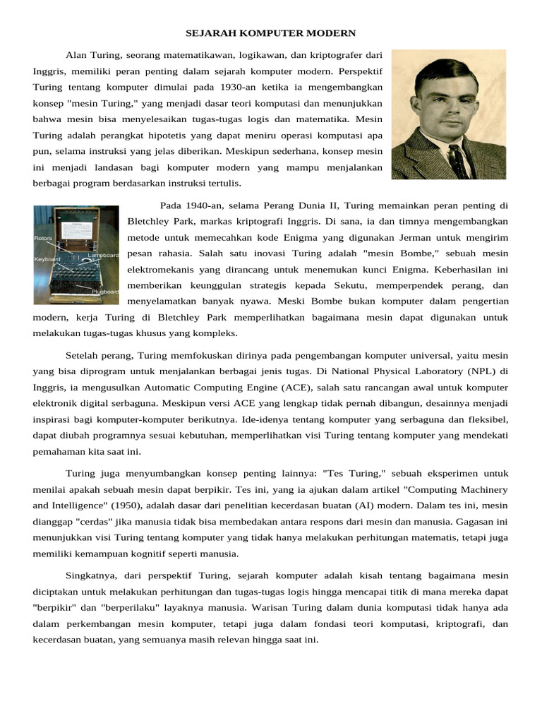 Sejarah Komputer Modern | PDF
