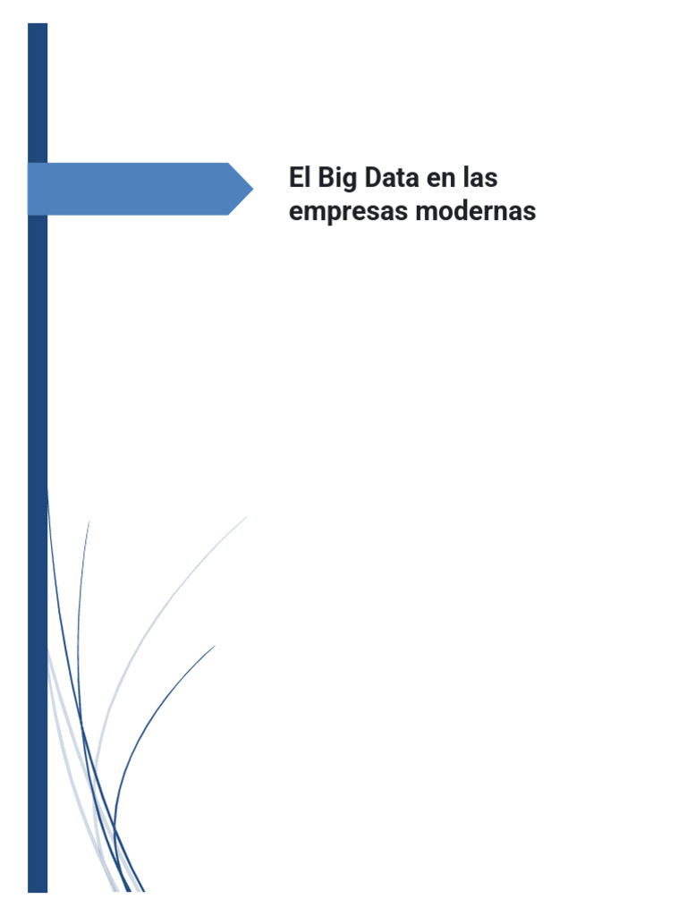 3.2 El Big Data en Las Empresas Modernas | PDF | Big Data | Comercio ...