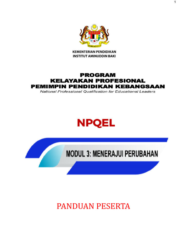 PANDUAN PESERTA Modul Menerajui Perubahan Mac2023 | PDF
