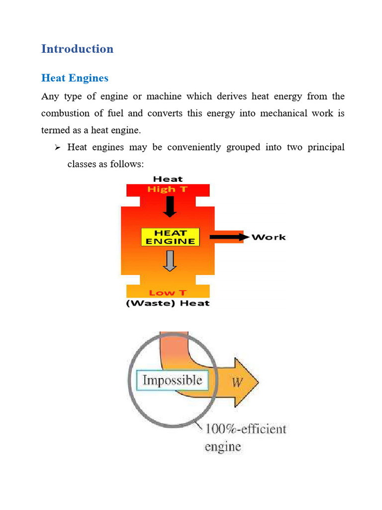 Types and Principles of Heat Engines | PDF | Internal Combustion Engine ...