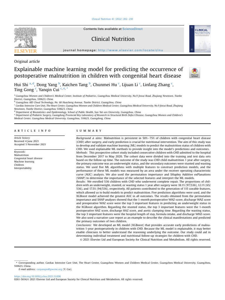 Explainable Machine Learning Model For Predicting The Occurrence of ...