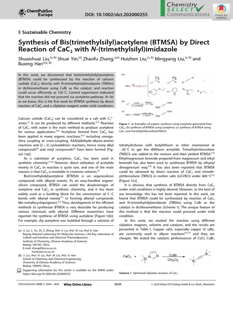 BTMSA_synthesis | PDF | Chemical Reactions | Catalysis