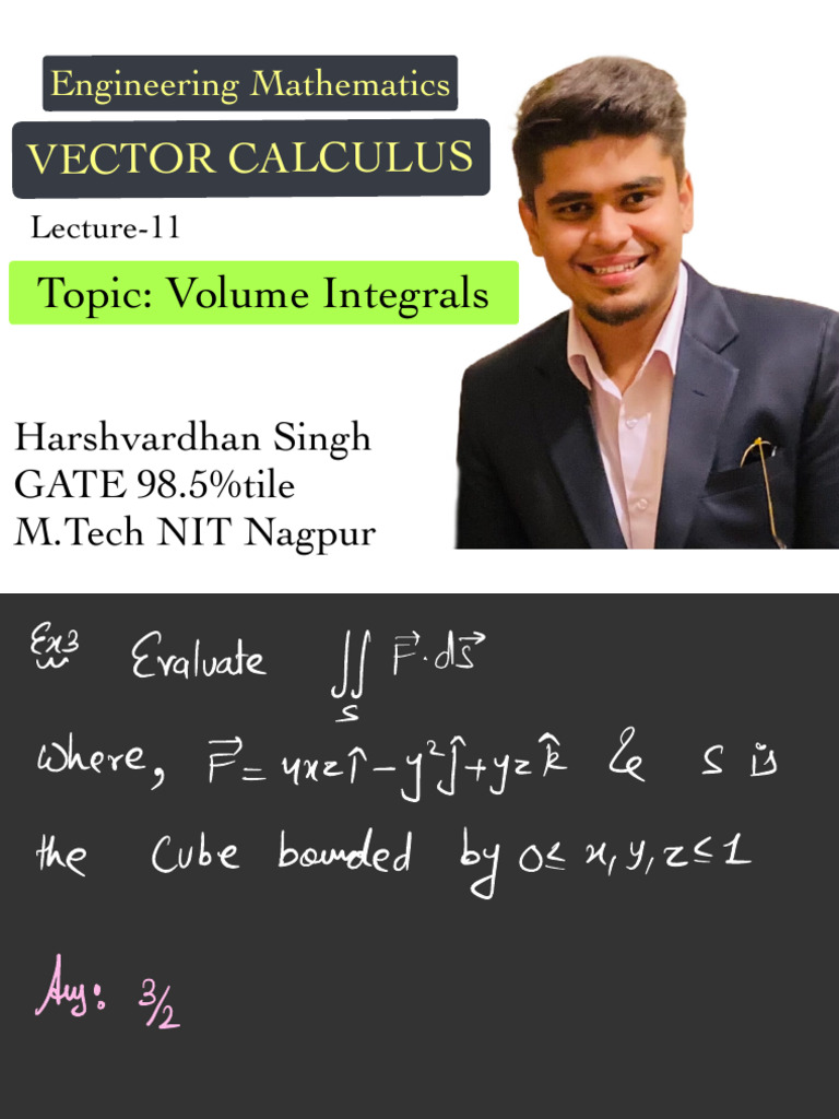 Lecture 11 Pdf Integral Volume