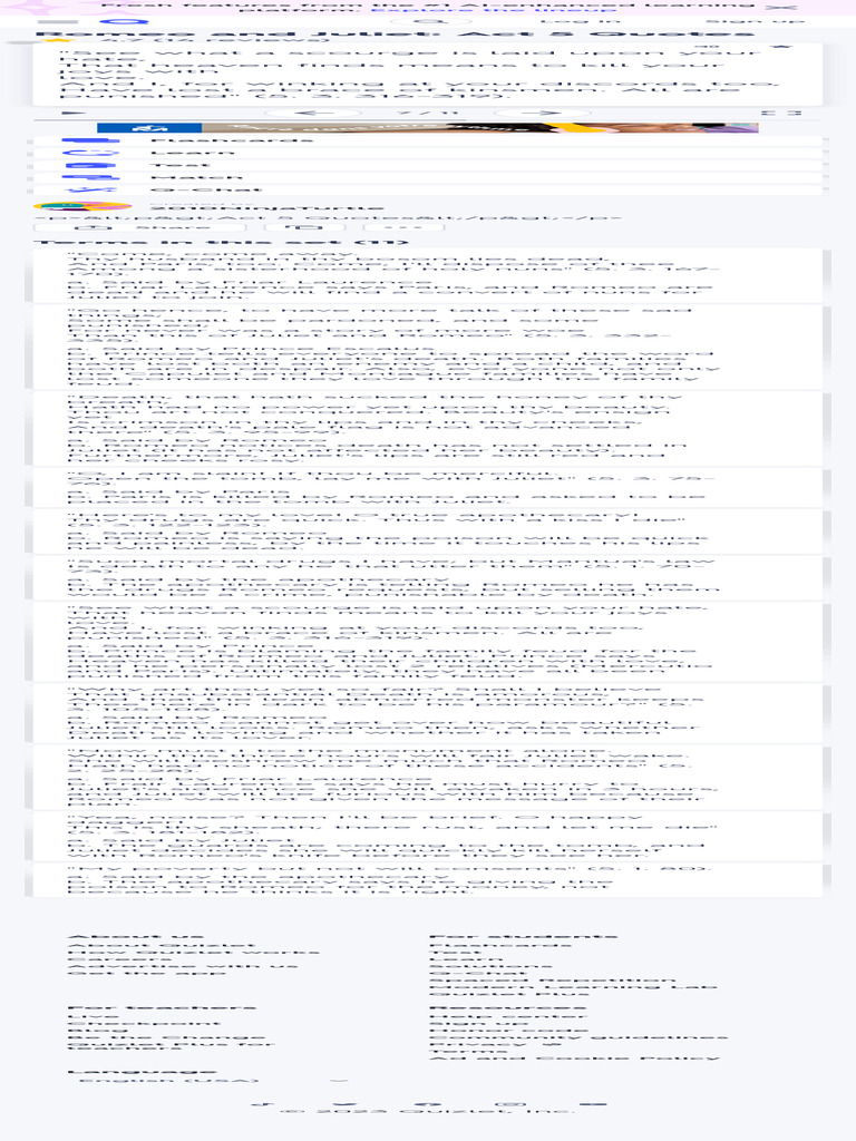 Romeo and juliet act 5 quotes flashcards quizlet pdf characters in