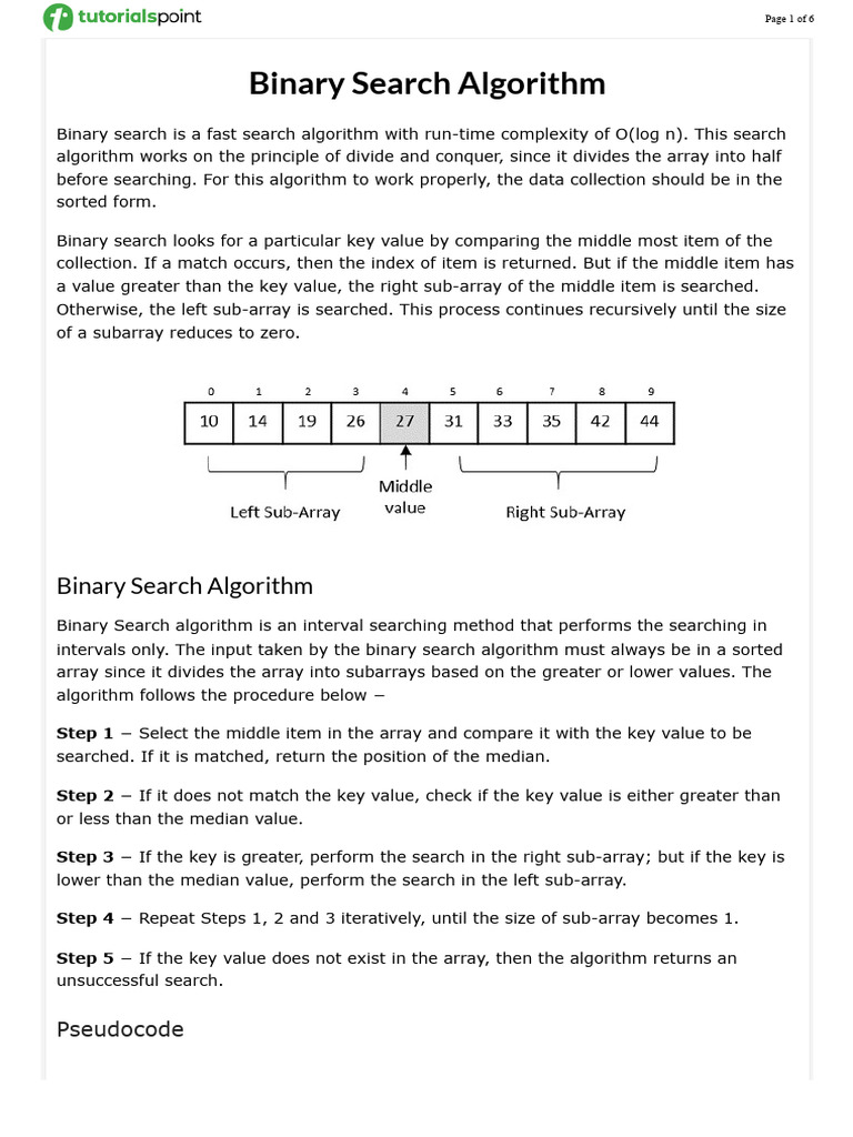 Materi Binary Search | PDF | Computer Science | Theoretical Computer ...