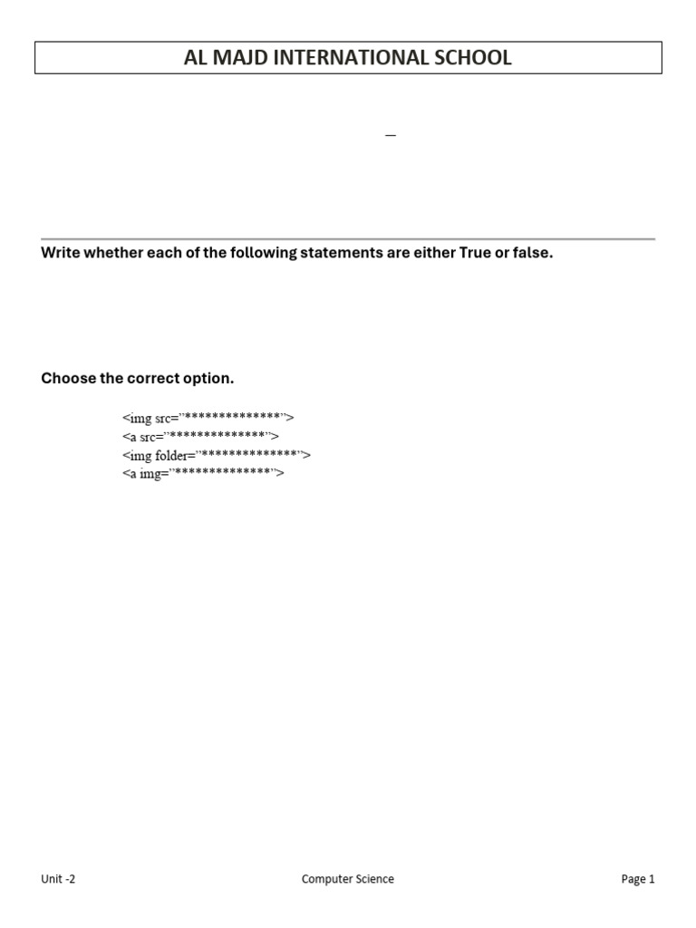 Chapter 2 - Worksheet 2 Science | PDF | Web Page | World Wide Web