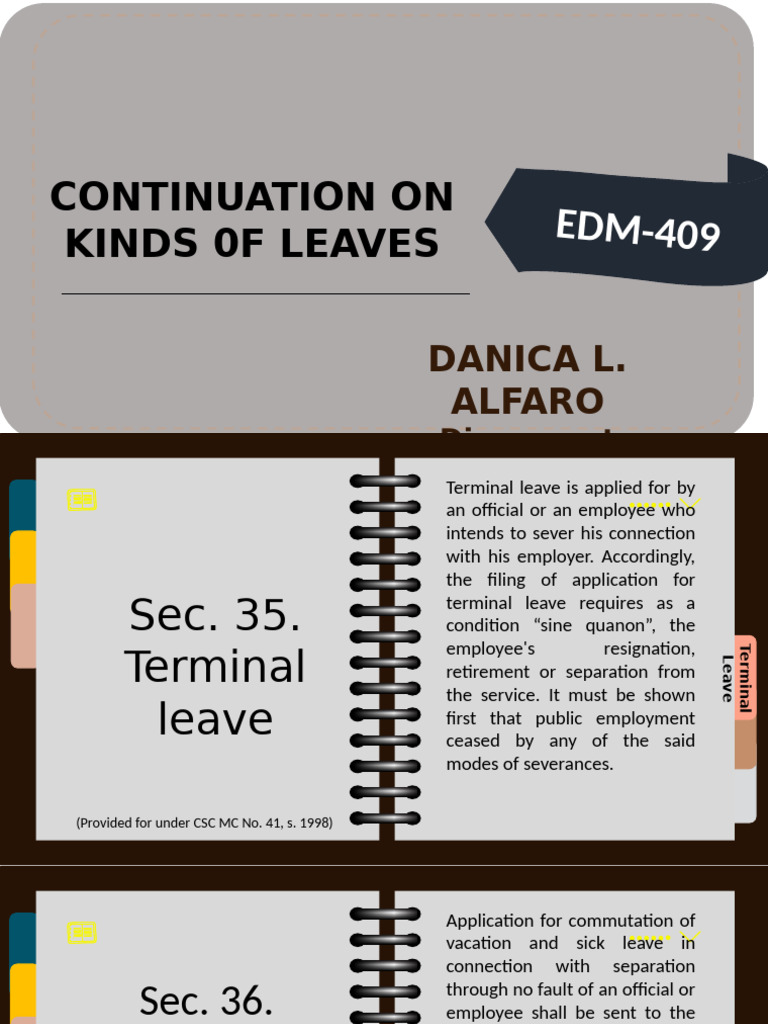 Terminal and Study Leave Guidelines | PDF | Employment | Salary