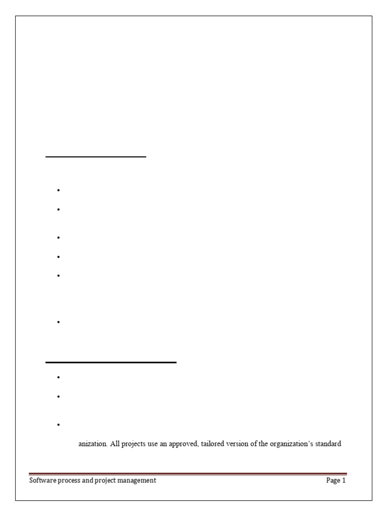 Software Process Maturity Framework Guide | PDF