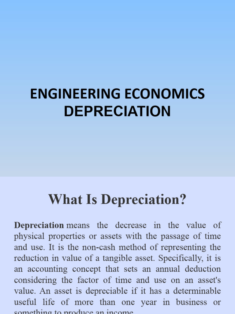 Understanding Depreciation Methods | PDF | Depreciation | Financial ...