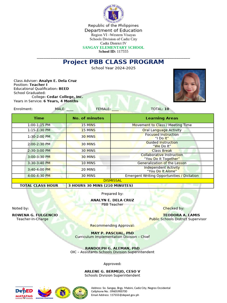 Project-PBB-CLASS-PROGRAM | PDF