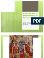 Anunciación, Nacimiento y Crucifixión arte romano