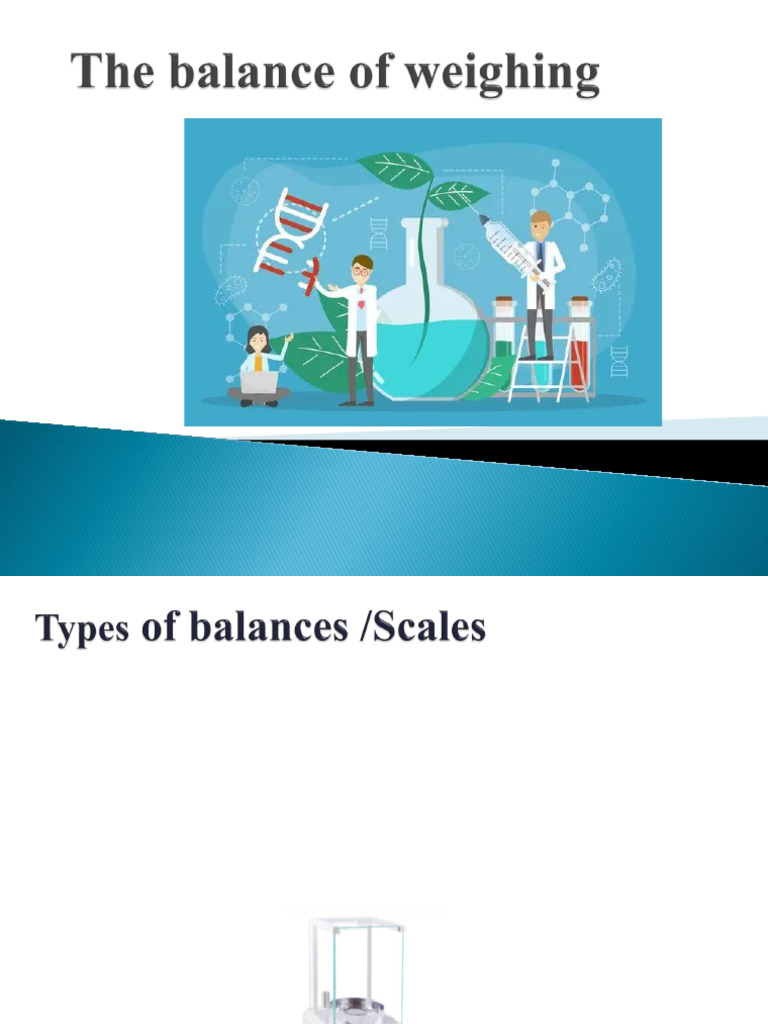 The Balance of Weighing | PDF | Weighing Scale | Accuracy And Precision