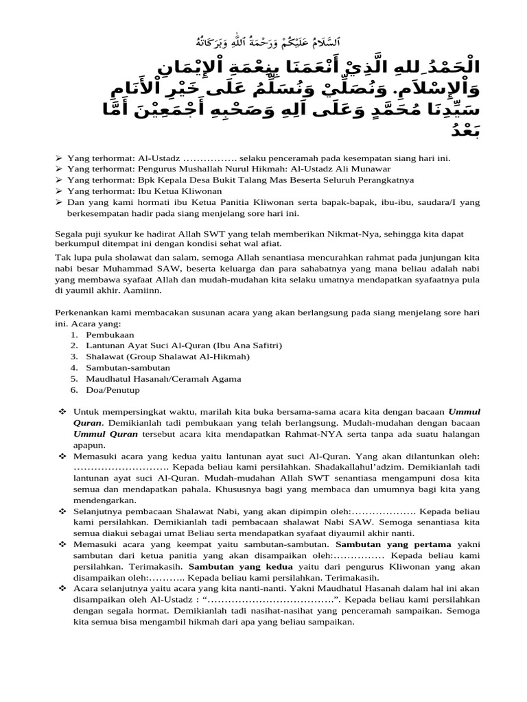 Teks MC | PDF