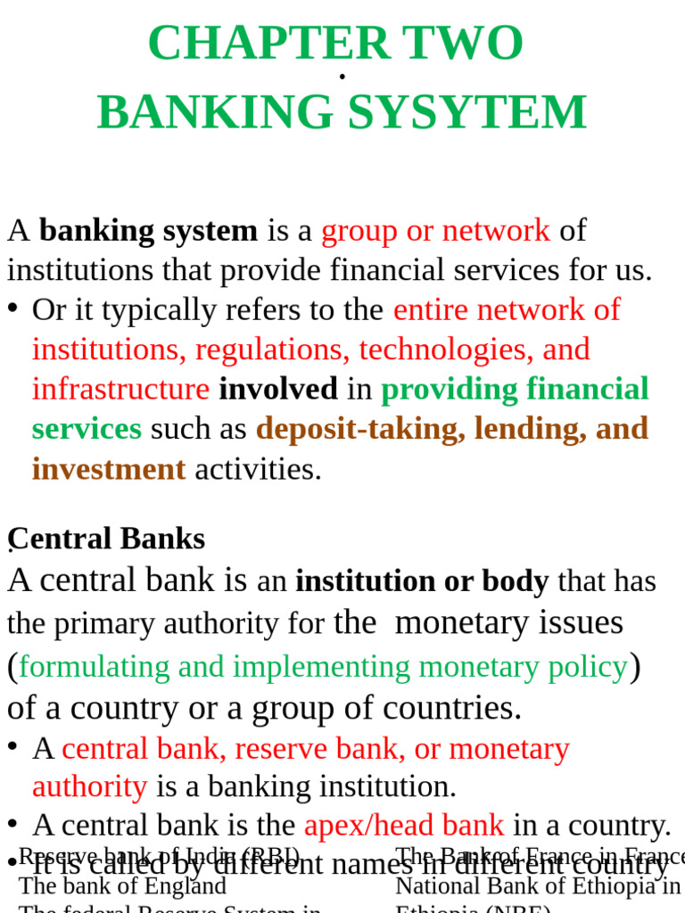 CH 2 MFI. | PDF | Central Banks | Banks