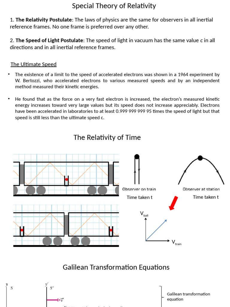 Relativity | PDF | Special Relativity | Speed Of Light