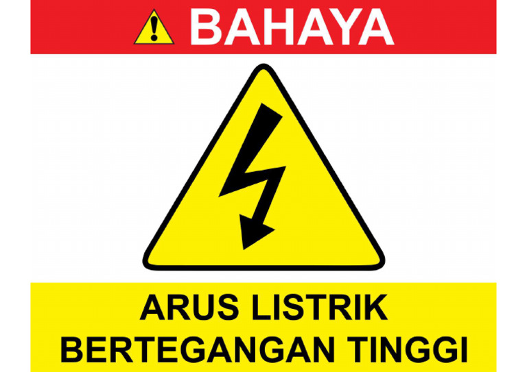 Banner Arus Listrik 50x40 CM (2 PCS) | PDF