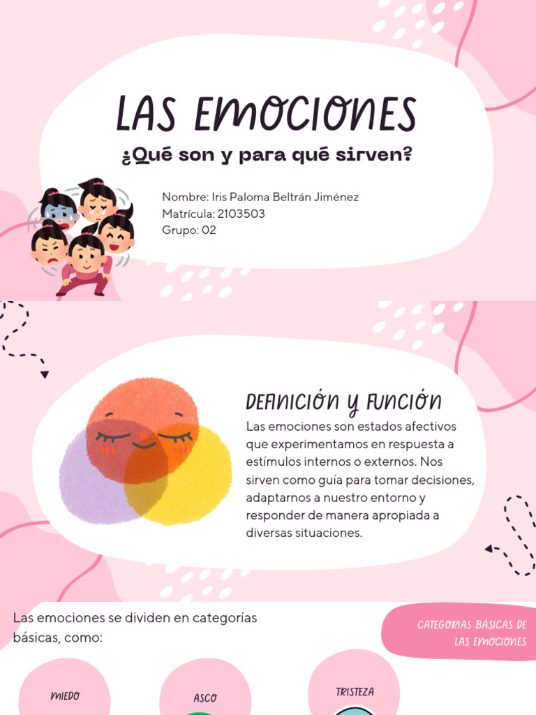 Comprendiendo las Emociones y su Impacto | PDF | Las emociones ...