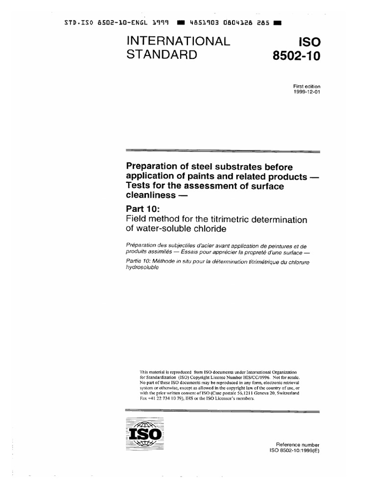 ISO Standards Copyright Notice | PDF