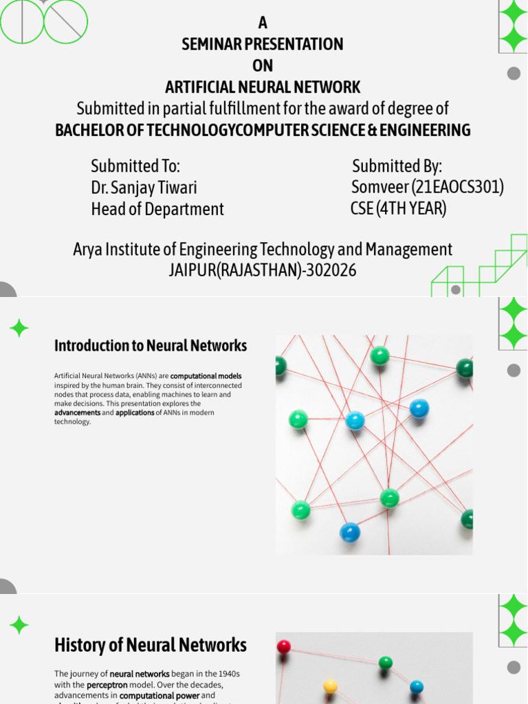 Somveer SeminarPPT T-375 | PDF | Artificial Neural Network | Deep Learning